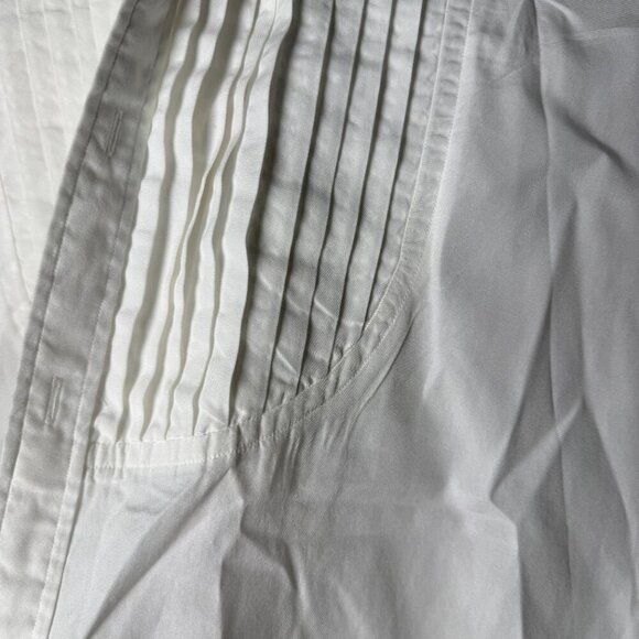 Ralph Lauren Black Label Bib Tuxedo Shirt Women's XL White Button Down - Picture 6 of 9